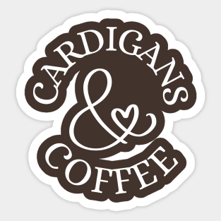 Cardigans & Coffee Sticker